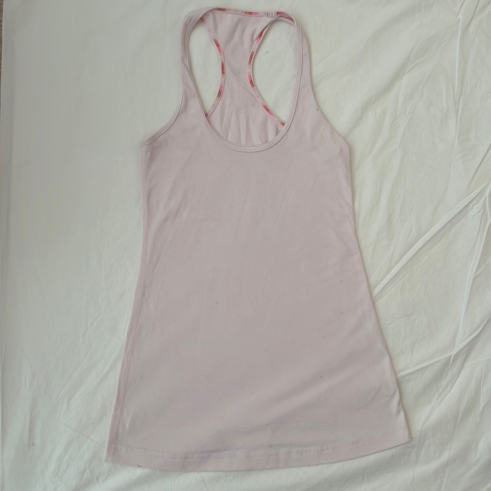 light pink Lululemon tank top